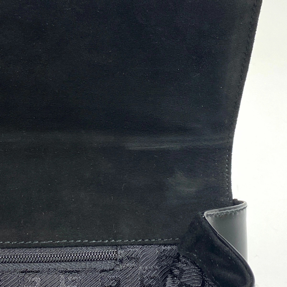 Gucci logo handbag One Shoulder Hobo bamboo strap leather black - Picture 5 of 6